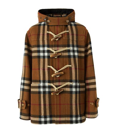 burberry check duffle coat|burberry duffle coat vintage.